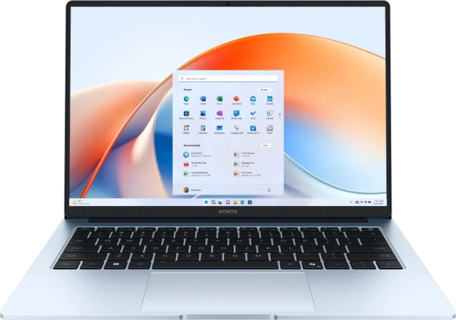 Ноутбук Honor MagicBook X14 Plus (Core 5 220H/14" 2880x1800/32Gb/1Tb SSD/Intel Graphics/Win 11 Home) 5301AJME Светло-голубой - фото